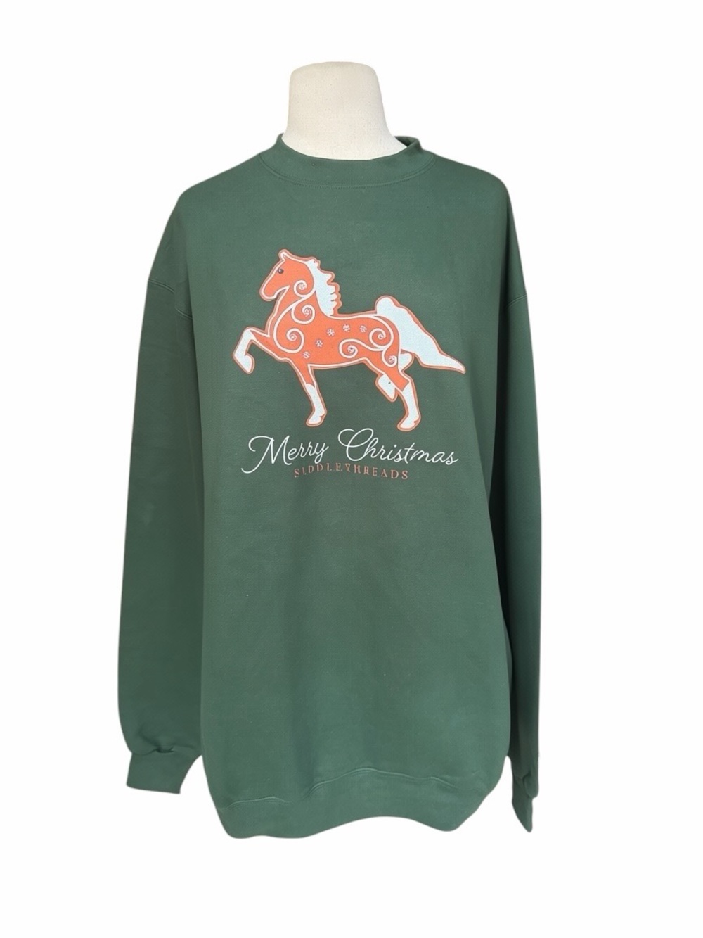 NWOT Champion‎ Saddlethreads "Merry Christmas" Crewneck Sweatshirt